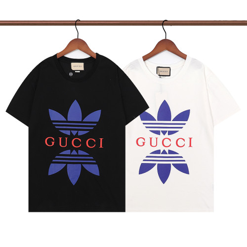 New Gucci Classic Logo Print Short Sleeve Cotton Crew Neck T-shirt