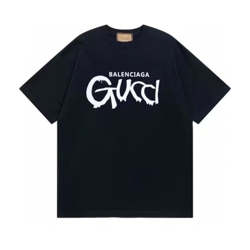 New Gucci Classic Letter Logo Print Short Sleeve Cotton Crew Neck T-shirt