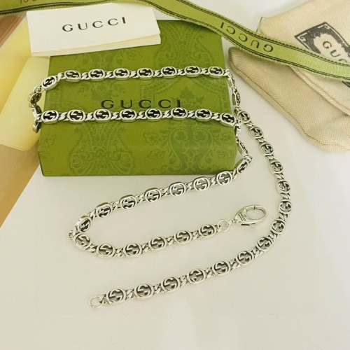 Gucci Fashion Simple Style Double G Combination Necklace