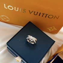 New Louis Vuitton Double Rring Cross Ring