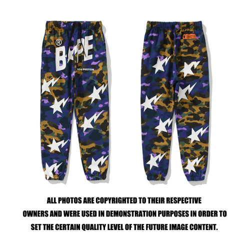 BAPE/A/Bathing Ape Shark Head Camouflage Trousers Men Cotton Sports Pants