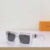 LV Louis Vuitton Model Z1447E clamshell large square sunglasses