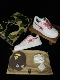 BAPE/A/Bathing Ape Bape STA Classic Unisex Low-Top Fashion Sneakers Shoes