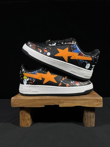BAPE/A/Bathing Ape Bape STA Classic Unisex Low-Top Fashion Sneakers Shoes