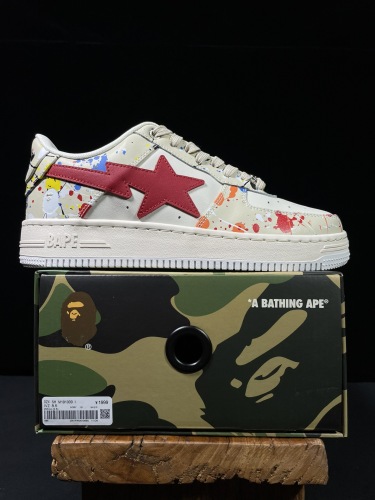 BAPE/A/Bathing Ape Bape STA Classic Unisex Low-Top Fashion Sneakers Shoes