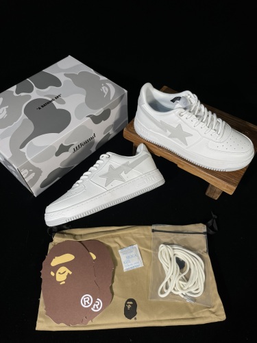 BAPE/A/Bathing Ape Bape STA Classic Unisex Low-Top Fashion Sneakers Shoes