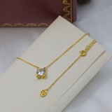 Cartier Fashion Diamond Horn Necklace