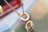 Cartier Classic Double Cookie with Diamonds Necklace