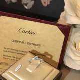 Cartier Classical four-claw full diamond Ring Size 5678
