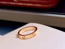 Cartier LOVE Diamond 18k Fashion Ring Size 6789