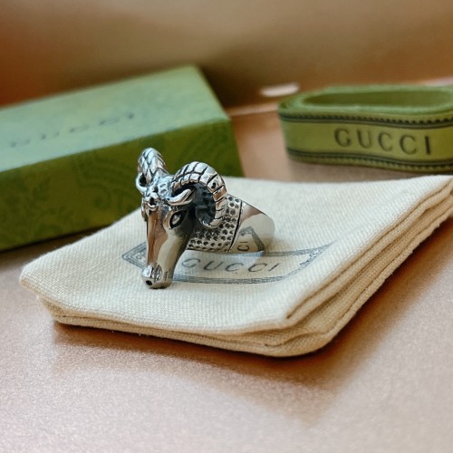 Gucci Anger Forest Handmade Craftsmanship Ring US Size 8 9 10 11