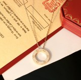 Cartier Classical Round cake pendant Fashion Becklace