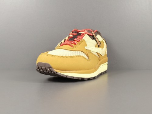 Travis Scott x CACT.US CORP X Nike Air Max 1 Saturn Gold Retro Casual Running Shoes