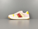 GUCCl Lovelight Leather Sneaker GG Shoes Fashion Lace Up Casual Sneakers
