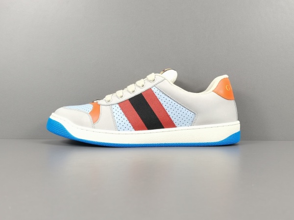 GUCCl Lovelight Leather Sneaker GG Shoes Fashion Lace Up Casual Sneakers