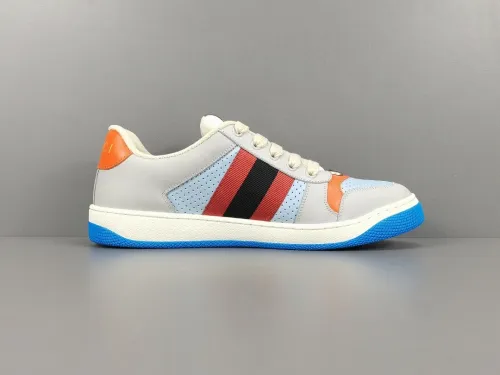GUCCl Lovelight Leather Sneaker GG Shoes Fashion Lace Up Casual Sneakers