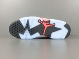 Air Jordan 6  Retro lnfrared White Non-Slip Retro Basketball Shoes