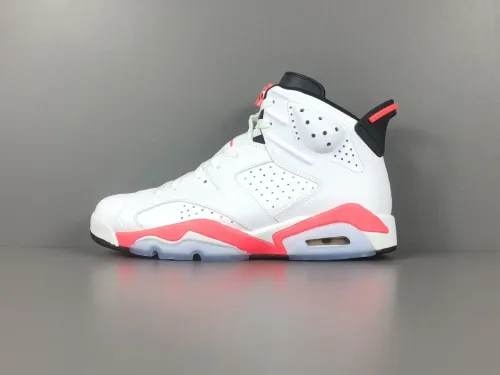 Air Jordan 6  Retro lnfrared White Non-Slip Retro Basketball Shoes