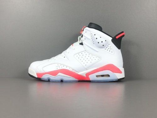 Air Jordan 6  Retro lnfrared White Non-Slip Retro Basketball Shoes