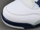 Air Jordan 4 Retro ＂Midnight Navy＂Non-Slip Retro Basketball Shoes