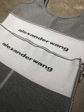 Alexander Wang Women Fashion Athleisure Style Vest Set Stretch Knit Vest Set Sexy Suit
