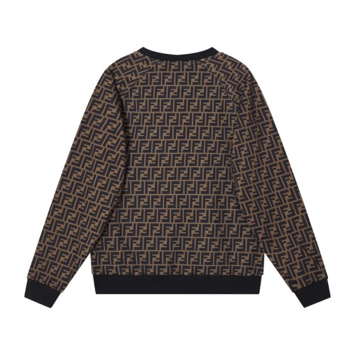 Fendi New Cotton Sports Casual Logo Round Neck Pullover Sweatshirt