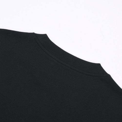 Prada New Cotton Casual  Logo Round Neck Pullover Sweatshirt
