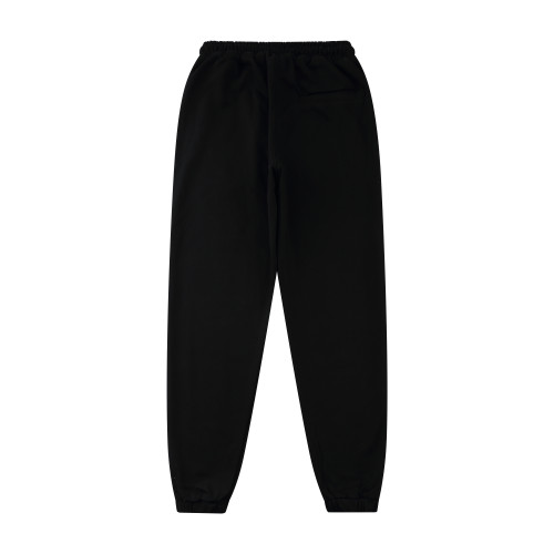 Palm Angels New Cotton Black Sports Casual Pants
