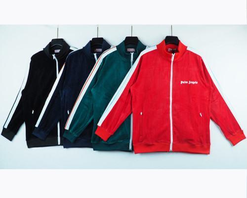 Palm Angels Jacket +Pants New Unisex Classic Tracksuit Sports Suit