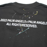 Palm Angels Young Tree Logo Short Sleeve Casual Creative Cotton T-Shirt
