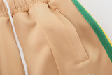 Palm Angels Jacket +Pants New Unisex Classic Rainbow Strip Tracksuit Sports Suit