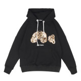 Palm Angels Decapitated Bear Sequins Cotton Men Women Casual Hoodie Sweatshirts