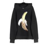 Palm Angels New Men Women Bananas Logo Fleece Hoodie Sports Casual Cotton Sweatshirt