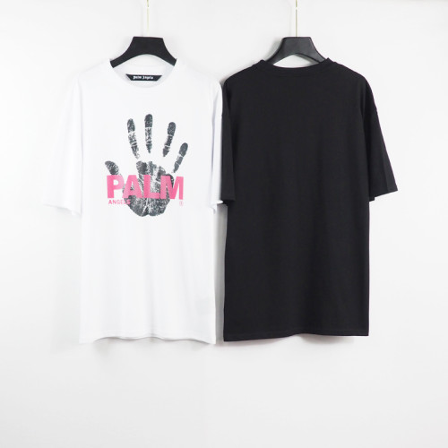Palm Angels Palm Of Hand Print Short Sleeve Crew Neck Casual Cotton T-Shirt