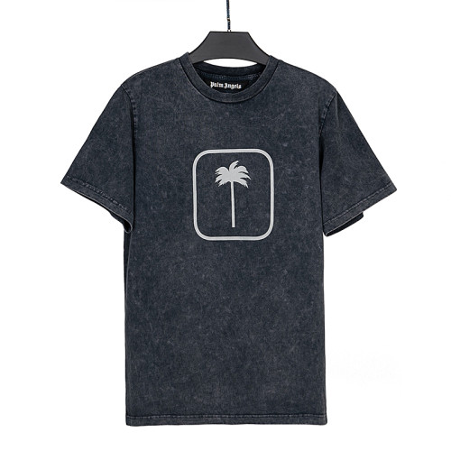 Palm Angels New Trees Print Short Sleeve Casual Loose Cotton T-Shirt