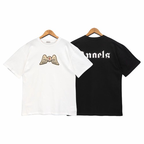 Palm Angels new Cotton Angel Logo Casual Round Neck Short Sleeve T-shirt