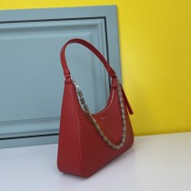 Givenchy Moon Cut Underarm Leahter Bag Red