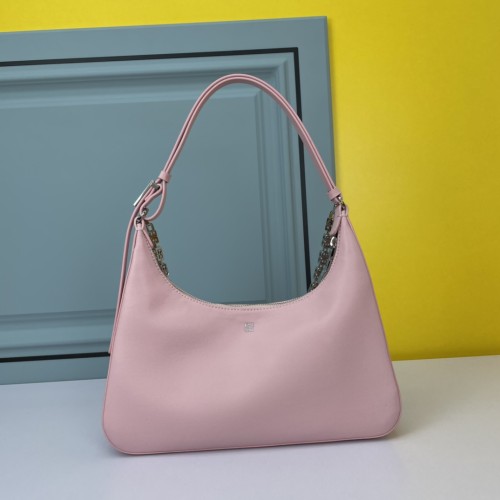 Givenchy Moon Cut Underarm Leahter Bag Fashion Pink Bag