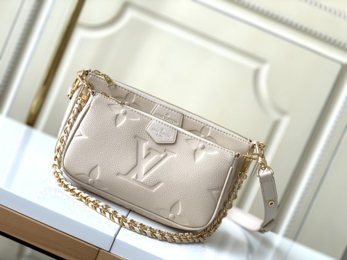 Louis Vuitton Classic Women's M80447 Lockme Tender Crossbody Bag Size23.5 x 13 x 4.5cm