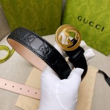 Gucci Double Sided Cowhide Belt 3cm