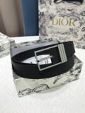Dior Cowhide laser pattern Belt 3.5cm