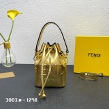 Fendi Mini Bucket Bag Cowhide Leather Handbag Size: 12*18 CM