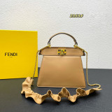 Fendi Peekaboo Sheep Leather Bag Classic Bag Size: 23*18*11 CM