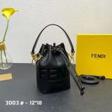 Fendi Mini Bucket Bag Cowhide Leather Handbag Size: 12*18 CM