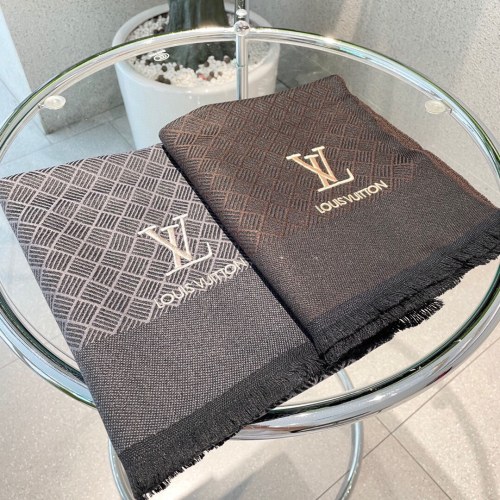 LV New Classic Plaid Double Sided Scarf Size 30*180cm