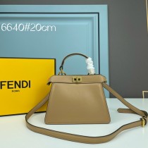 Fendi Peekaboo Leather Bag Size: 20*15.5*11 CM