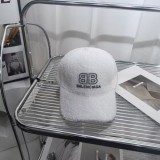 Balenciaga Fashion Unisex Fashion Wool Embroidered Letter Baseball Cap Hat