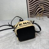 Fendi Sunshine Mini Tortoiseshell Bucket Bag Sizes:12X18X12cm