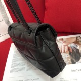 PRADA Fashion New Used Chain Bag Black Size: 22cm
