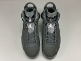 Air Jordan 6 Retro Metallic Siver Unisex Trendy Retro Basketball Shoes